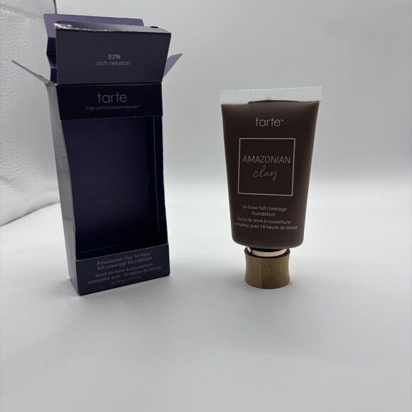 Tarte Amazonian clay 16-hour full coverage foundation - 57N - Rich Neutral 1.7oz - Picture 2 of 7